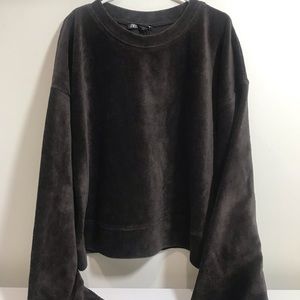 Zara NWT Textured Pullover